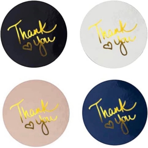 Buy 2 and get 1 free Stickers 3 rolls*Thanks you* Labels - Picture 3 of 8